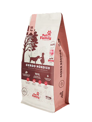 PetFamily Foods Cerdo Nordico Adulto todas las razas 15 Kg