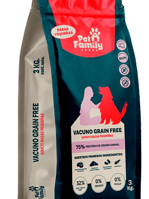 PetFamily Foods Vacuno 3 kg Adulto Razas Pequeñas
