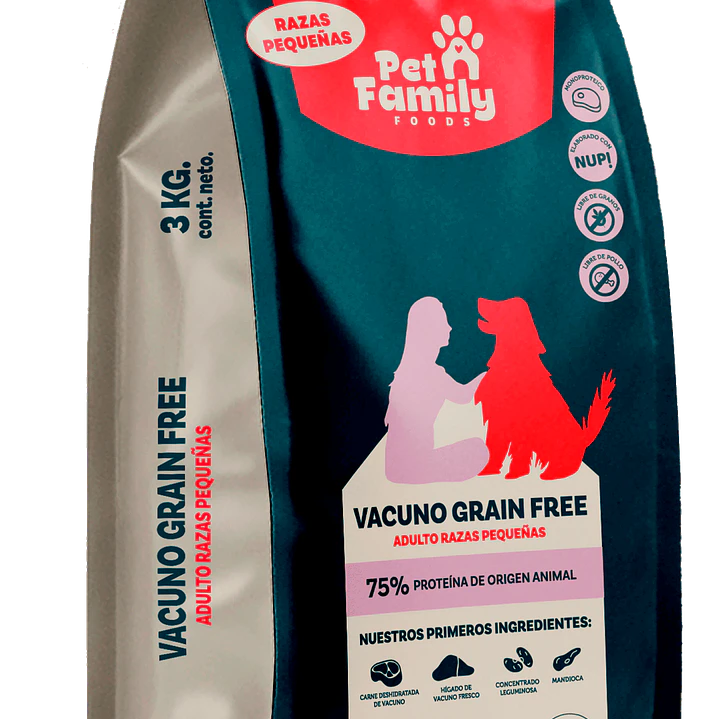 PetFamily Foods Vacuno 3 kg Adulto Razas Pequeñas 1