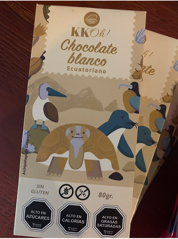 Chocolate blanco 80 Gr