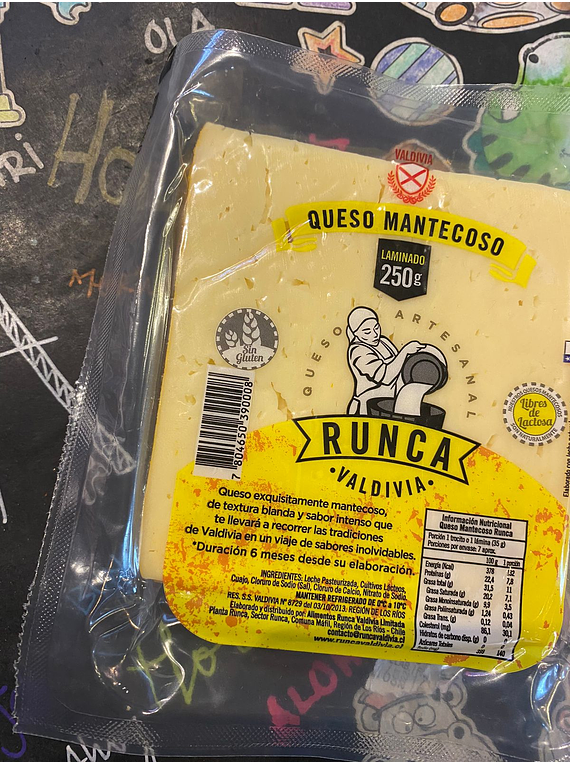 Runca queso mantecoso 350 Gr trozo 