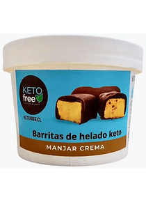 Keto Free barritas de helado manjar crema
