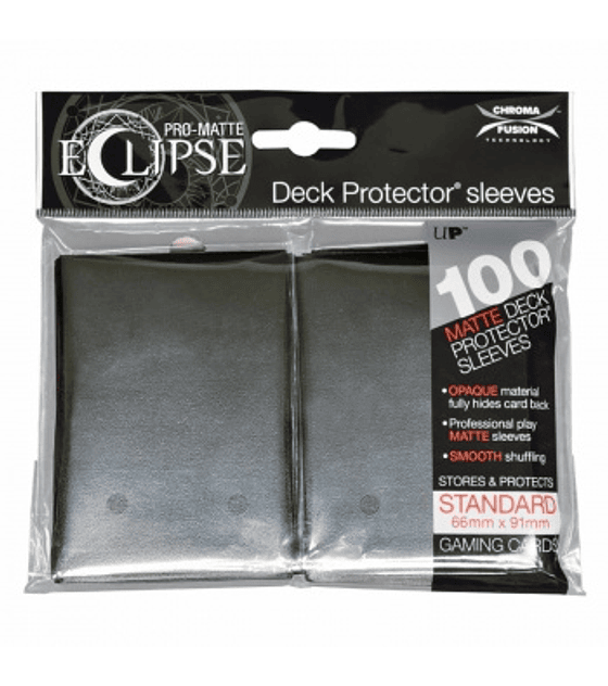 Standard Sleeves - PRO-Matte Eclipse - Jet Black (100 Sleeves)