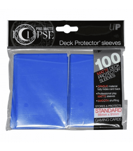 Standard Sleeves - PRO-Matte Eclipse - Pacific Blue (100 Sleeves)