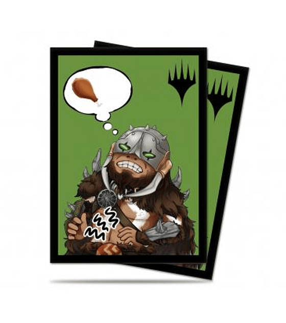Chibi Collection Garruk - I'm Starving! Standard Deck Protector sleeves 100ct for Magic