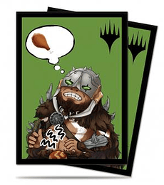 Chibi Collection Garruk - I'm Starving! Standard Deck Protector sleeves 100ct for Magic