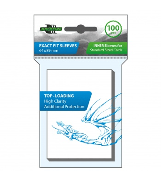 Blackfire Sleeves - Exact Fit Sleeves - Top Loading - 100 Pcs
