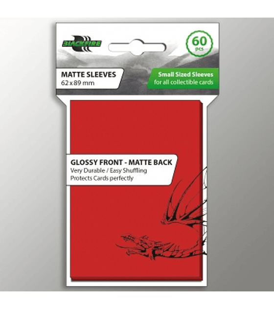 Blackfire Small Sleeves - Red (60 Sleeves)