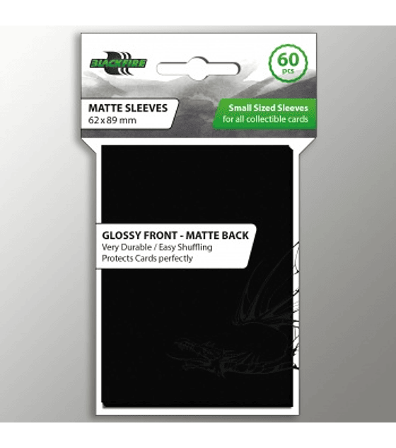 Blackfire Small Sleeves - Black (60 Sleeves)