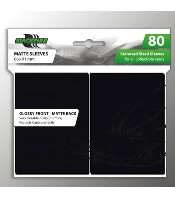 Blackfire Standard Sleeves - Black (80 Sleeves)
