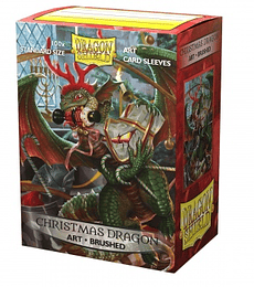 Dragon Shield Brushed Art Sleeves - Christmas Dragon 2020 (100 Sleeves)