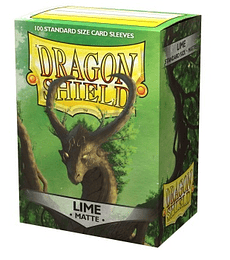 Dragon Shield Standard Sleeves - Matte Lime (100 Sleeves)