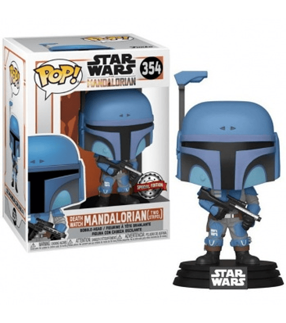 Funko POP! Star Wars Mandalorian - Death Watch Mandalorian (Two Stripes) Vinyl Figure 10cm