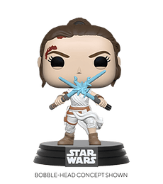 Funko POP! POP Star Wars: SWEp9 - Rey w/2 Light Sabers Vinyl Figure 10cm
