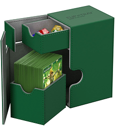 Ultimate Guard Flip´n´Tray Deck Case 80+ Standard Size XenoSkin - Verde