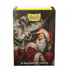 Dragon Shield Brushed Art Sleeves - Christmas Dragon 2021 (100 Sleeves)
