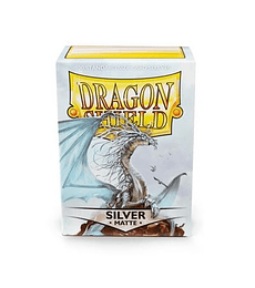 Dragon Shield Standard Sleeves - Matte Silver (100 Sleeves)
