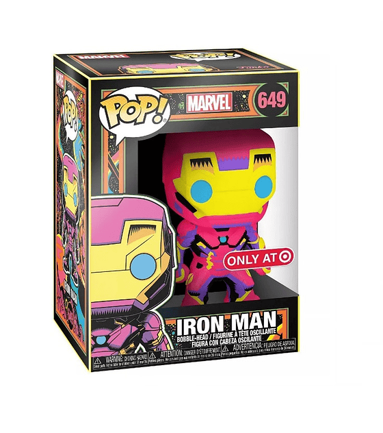 Funko POP! Marvel Black Light Iron Man Special Edition