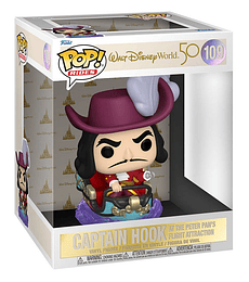 Walt Disney Word 50th Anniversary POP! Rides Vinyl Figure Hook on Peter Pan Flight 15 cm