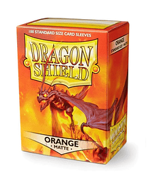 Dragon Shield Standard Sleeves - Matte Orange (100 Sleeves)