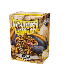 Dragon Shield Matte Sleeves - Gold Matte (100 Sleeves)
