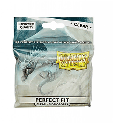 Dragon Shield Standard Perfect Fit Sideloading Sleeves - Clear/Clear (100 Sleeves)