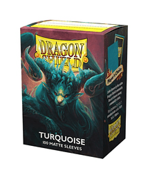 Dragon Shield Standard size Matte Sleeves Turquoise 'Atebeck' (100 Sleeves)