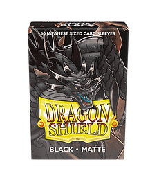 Dragon Shield Sleeves - Japanese Matte Black (60 SLEEVES)