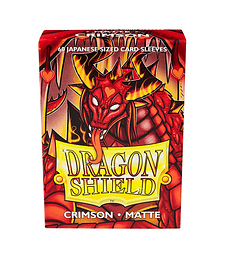 Dragon Shield Sleeves - Japanese Matte Crimson (60 Sleeves)