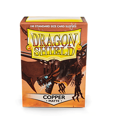 Dragon Shield Standard Matte Sleeves - Copper 'Draco Primus' (100 Sleeves)