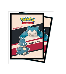 UP - Snorlax & Munchlax Deck Protectors for Pokémon (65 Sleeves)