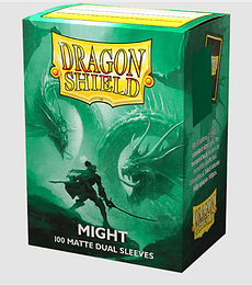 DRAGON SHIELD STANDARD SIZE MATTE DUAL SLEEVES - MIGHT (100 SLEEVES)