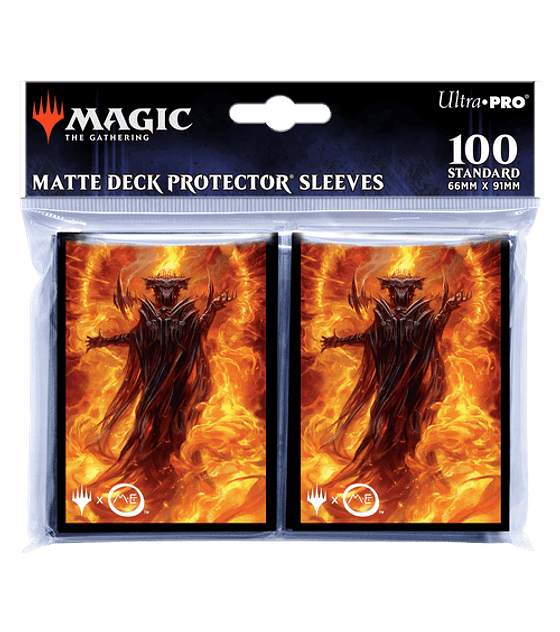 UP - THE LORD OF THE RINGS TALES OF MIDDLE-EARTH SLEEVES 3 FEATURING SAURON FOR MTG (100 SLEEVES)