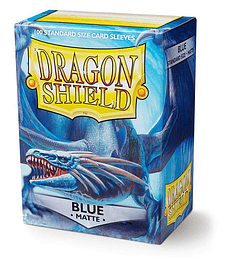 DRAGON SHIELD STANDARD SLEEVES - MATTE BLUE (100 SLEEVES)