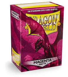 DRAGON SHIELD STANDARD SLEEVES - MATTE MAGENTA (100 SLEEVES)