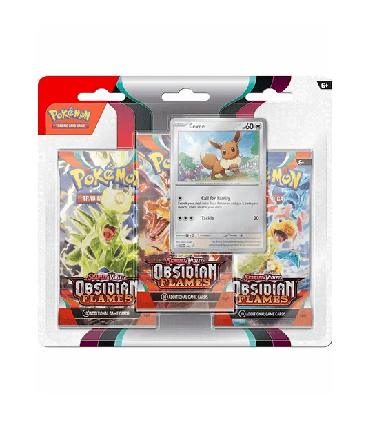 Pokémon TCG: Obsidian Flames 3-Pack Blister - Eevee