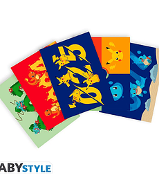  POKEMON - Postcards - Gen 1 starters (14,8x10,5) 