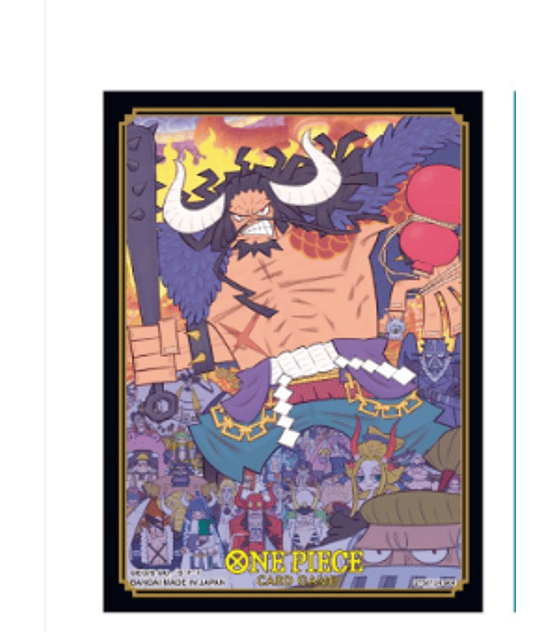 One Piece Card Game - Official Sleeve Bandai TCG+ Stores Lim. Edition Vol.1 - Kaido