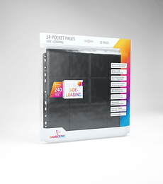 Gamegenic Sideloading 24-Pocket Pages 10 pcs Black