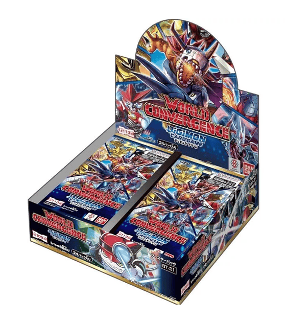 Digimon Card Game - World Convergence BT21 Booster Display