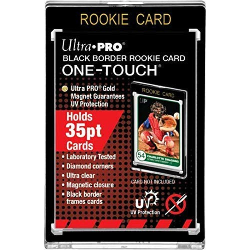 UP- 35PT Rookie Black Border UV One-Touch Magnetic Holder