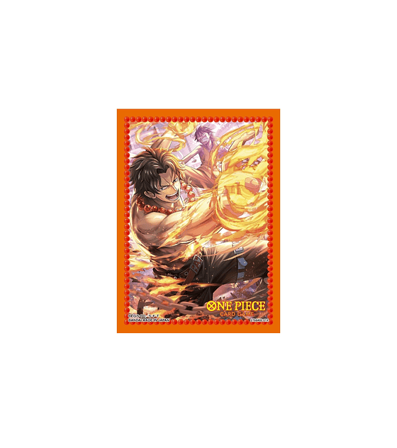 One Piece Card Game: Official Sleeves 10 - Portgas.D.Ace (70 Sleeves)