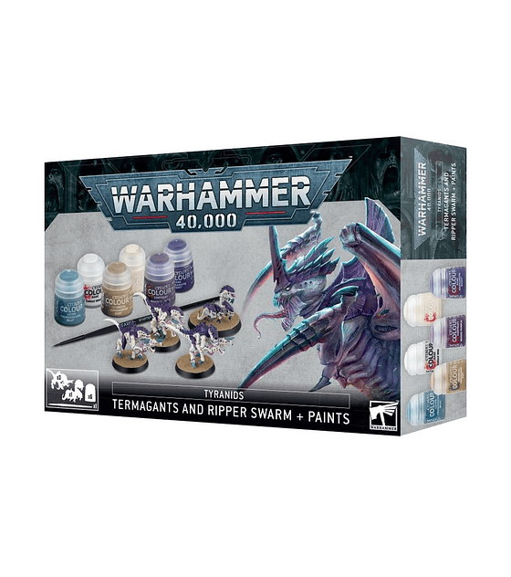 Tyranids: Termagants and Ripper Swarm + Paints Set