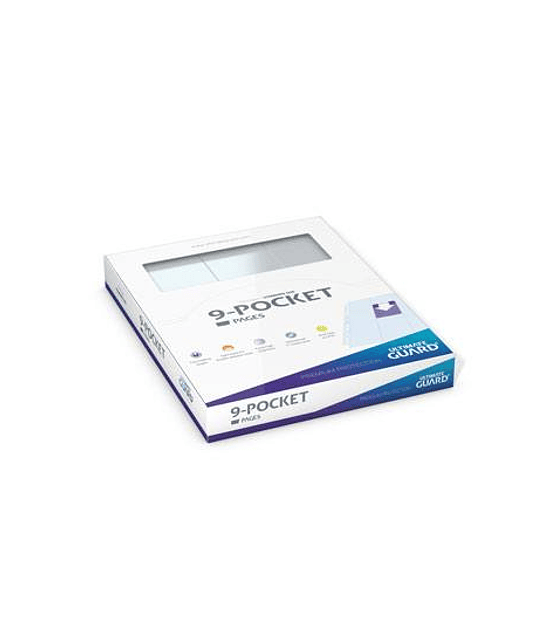 Ultimate Guard 9-Pocket Pages Top-Loading (100) - Transparent