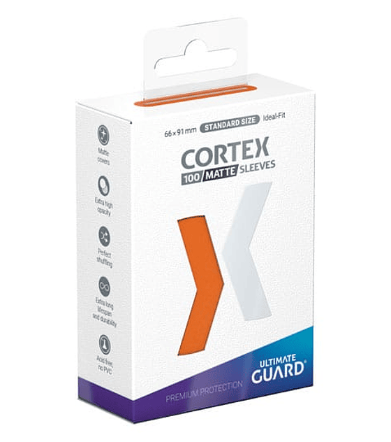 Ultimate Guard Cortex Sleeves Matte Standard Size (100) - Orange