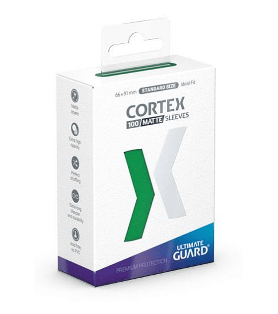 Ultimate Guard Cortex Sleeves Matte Standard Size (100) - Green