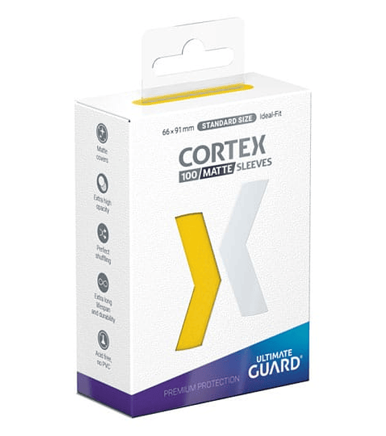 Ultimate Guard Cortex Sleeves Matte Standard Size (100) - Yellow