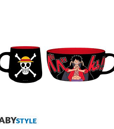 ONE PIECE - Breakfast Set Mug - Bowl - Luffy