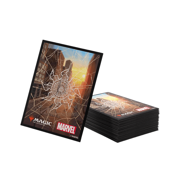 MTG - Marvel's Spider-Man Premium Art Sleeves - Plains