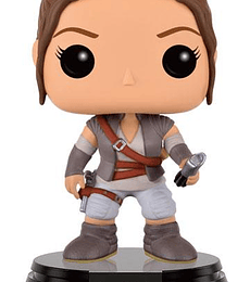 Funko Pop! Star Wars Episode VII POP! Vinyl Bobble-Head Figure Rey Final Scene Lightsaber Hilt 9 cm
